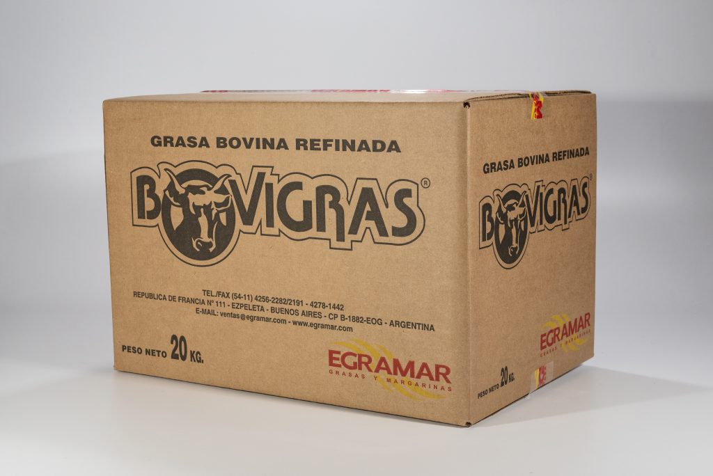 Grasa Bovina Refinada Bovigras x 20 kg.