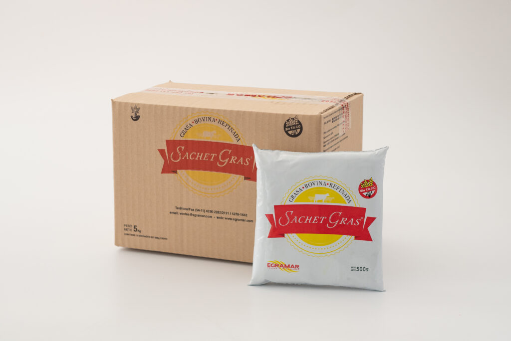 Grasa Bovina Refinada SachetGras x 500 gr.